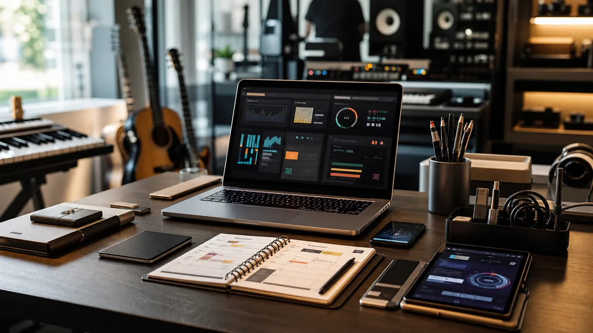 Outils numériques du musicien professionnel : le stack 2026